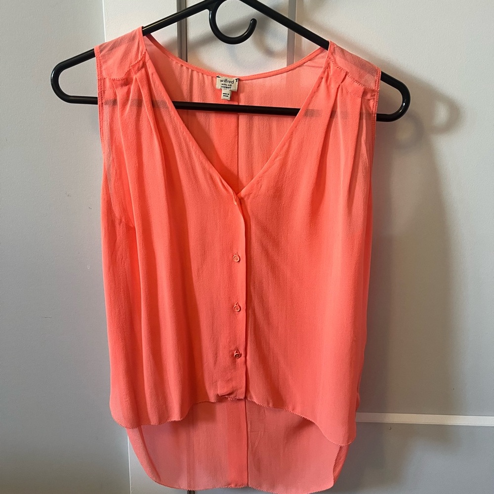 Silk tank from Aritzia